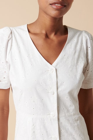 $Robe chemise - 
Blanc
