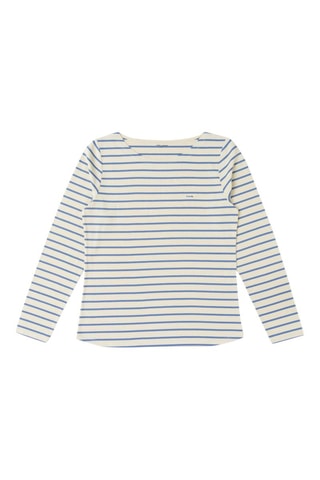$T-shirt Ecofel - Ecru et bleu - Terre de Marins