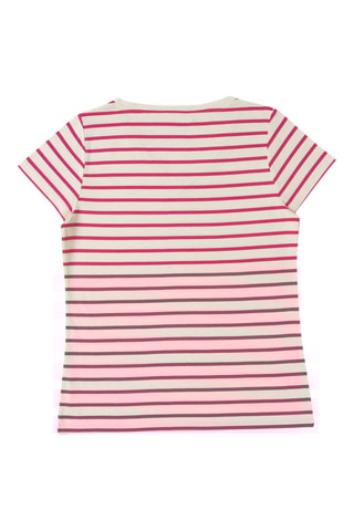 $T-shirt Ecofek - Ecru et rose - Terre de Marins