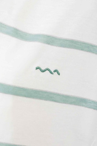 $T-shirt Abe - Blanc et vert - Terre de Marins
