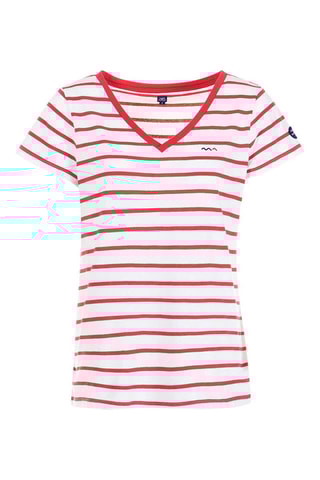 $T-shirt Palava - Blanc et rouge - Terre de Marins