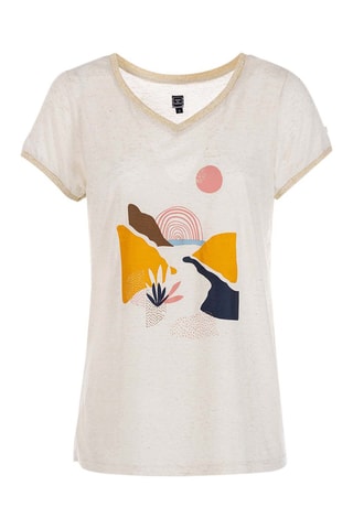 $T-shirt Vitaly - Ecru chiné - Terre de Marins