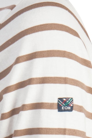 $T-shirt Epacage - Beige et blanc - Elle est où la Mer