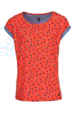 $T-shirt Bellat - Orange et bleu 