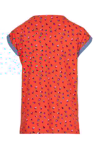 $T-shirt Bellat - Orange et bleu 