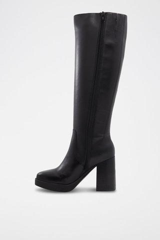 $Bottes en cuir Equine - Noir