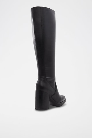 $Bottes en cuir Equine - Noir