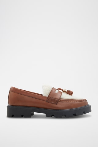 $Mocassins plateformes en cuir Ola - Camel