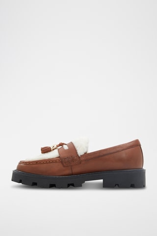 $Mocassins plateformes en cuir Ola - Camel