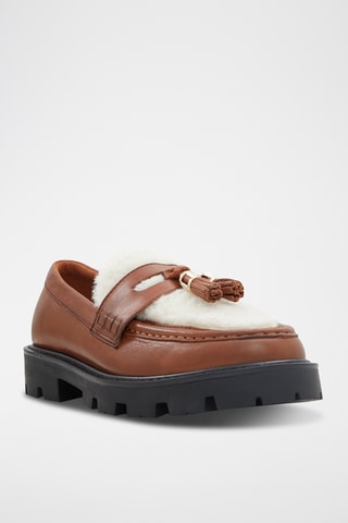 $Mocassins plateformes en cuir Ola - Camel