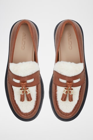 $Mocassins plateformes en cuir Ola - Camel
