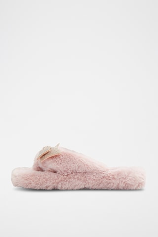 $Pantoufles fourrées Bowpouf - Rose