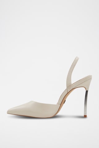 $Escarpins en cuir de mouton Shimmy - Beige