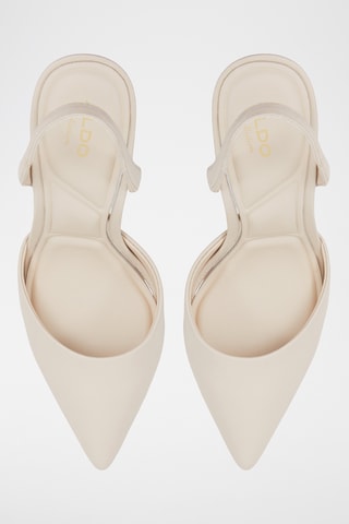 $Escarpins en cuir de mouton Shimmy - Beige