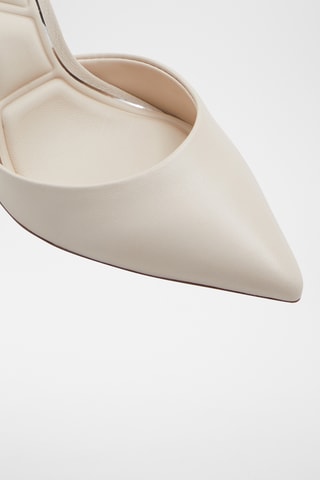 $Escarpins en cuir de mouton Shimmy - Beige