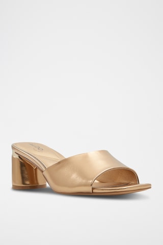$Mules à talons Par - Doré