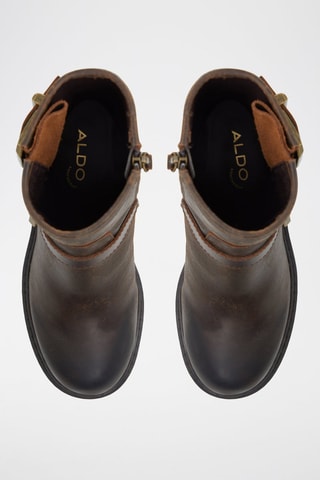 $Bottines plateformes en cuir Palomina - Marron