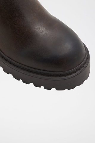 $Bottines plateformes en cuir Palomina - Marron