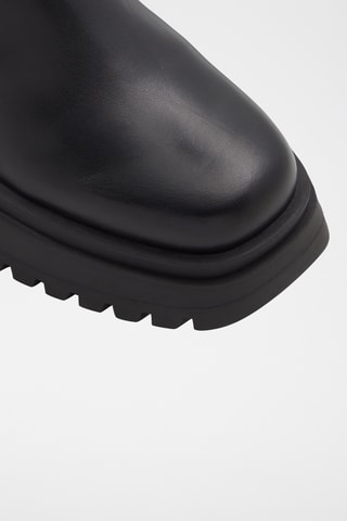 $Bottines Chelsea en cuir Galoan - Noir