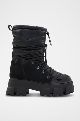 $Bottines plateformes en cuir Nordica - Noir