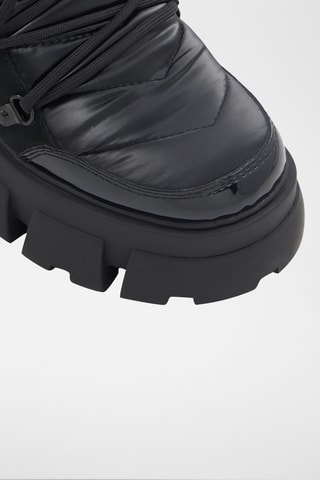 $Bottines plateformes en cuir Nordica - Noir