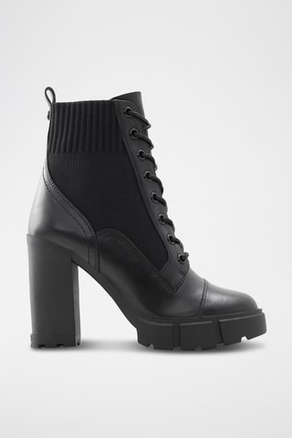 $Bottines en cuir Rebel - Noir