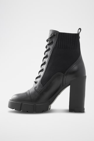 $Bottines en cuir Rebel - Noir
