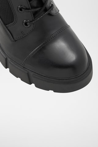 $Bottines en cuir Rebel - Noir