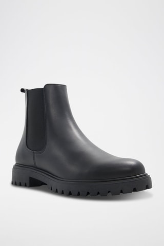 $Bottines Chelsea en cuir Adalitlan - Noir