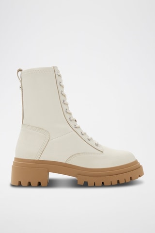 $Bottines en cuir Nane - Blanc
