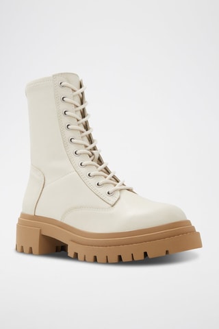 $Bottines en cuir Nane - Blanc
