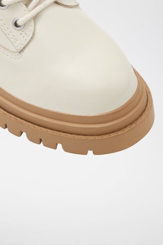 $Bottines en cuir Nane - Blanc