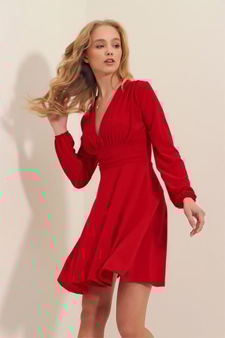 $Robe patineuse - Rouge