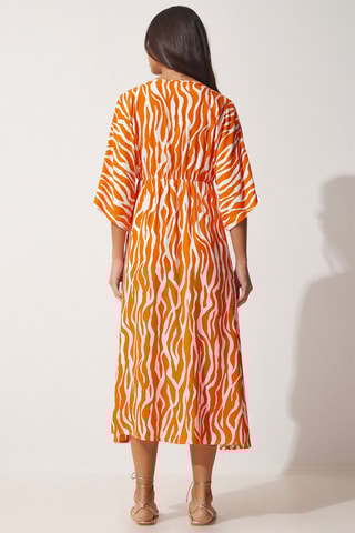 $Robe longue - Orange