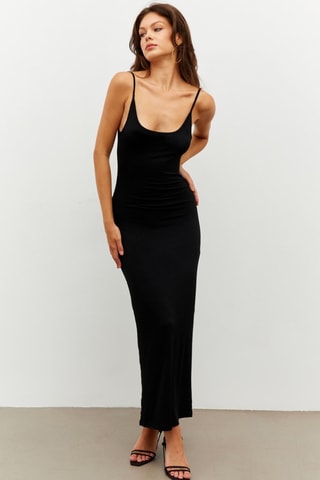 $Robe longue - Noir