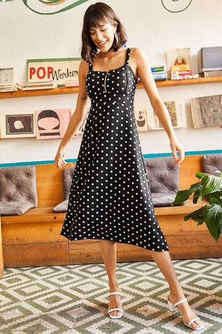 $Robe midi - Noir