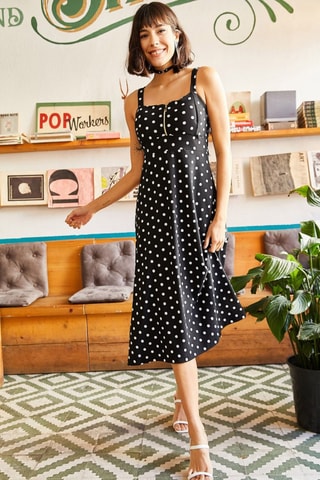 $Robe midi - Noir
