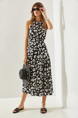 $Robe midi - Noir