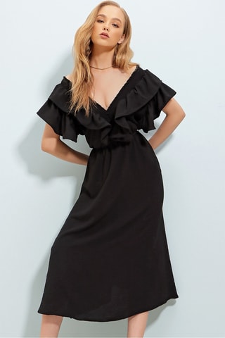 $Robe midi - Noir