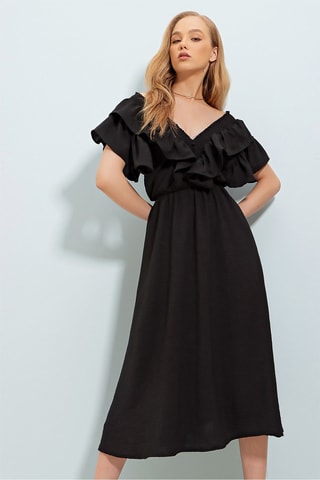 $Robe midi - Noir