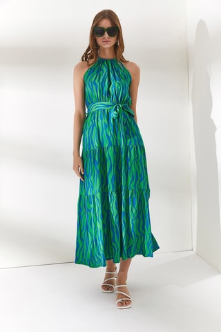 $Robe midi - Vert