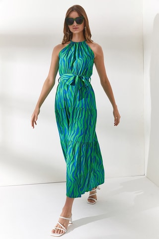 $Robe midi - Vert