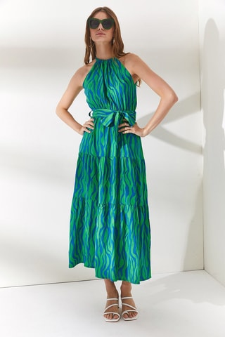 $Robe midi - Vert