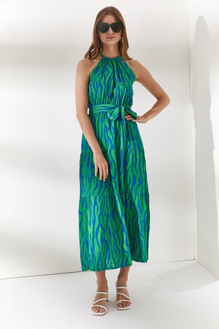 $Robe midi - Vert
