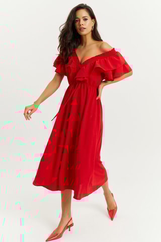 $Robe patineuse - Rouge