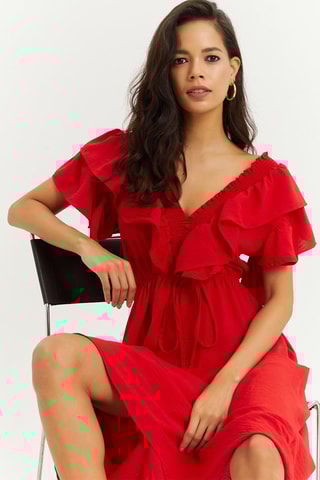 $Robe patineuse - Rouge