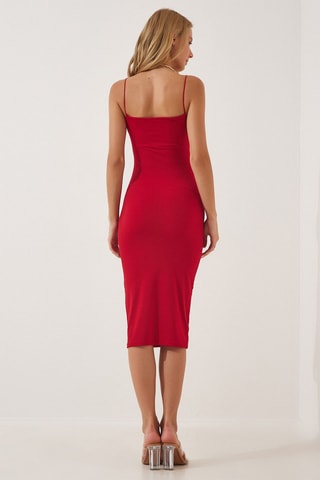 $Robe fourreau - Rouge
