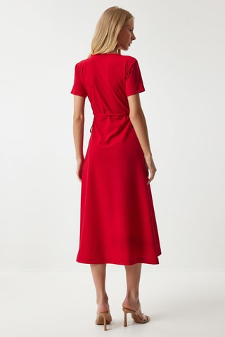 $Robe portefeuille - Rouge
