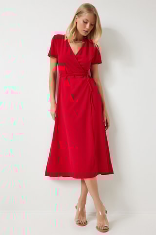 $Robe portefeuille - Rouge