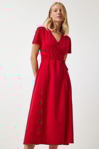 $Robe portefeuille - Rouge